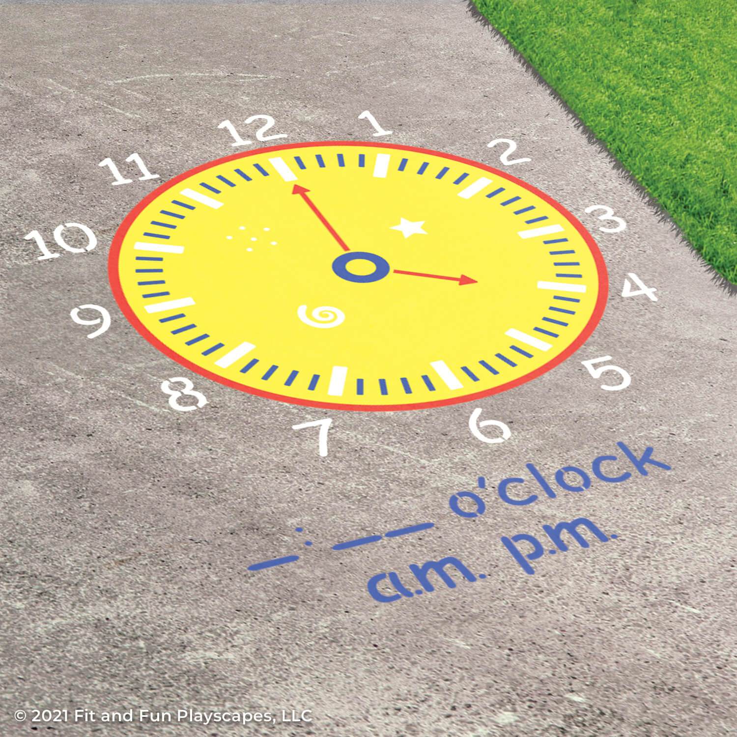 Fun O'Clock Reusable Stencil