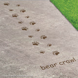 Bear Crawl Reusable Playground Stencil