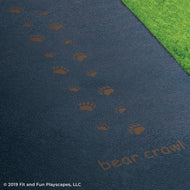 Bear Crawl Reusable Playground Stencil