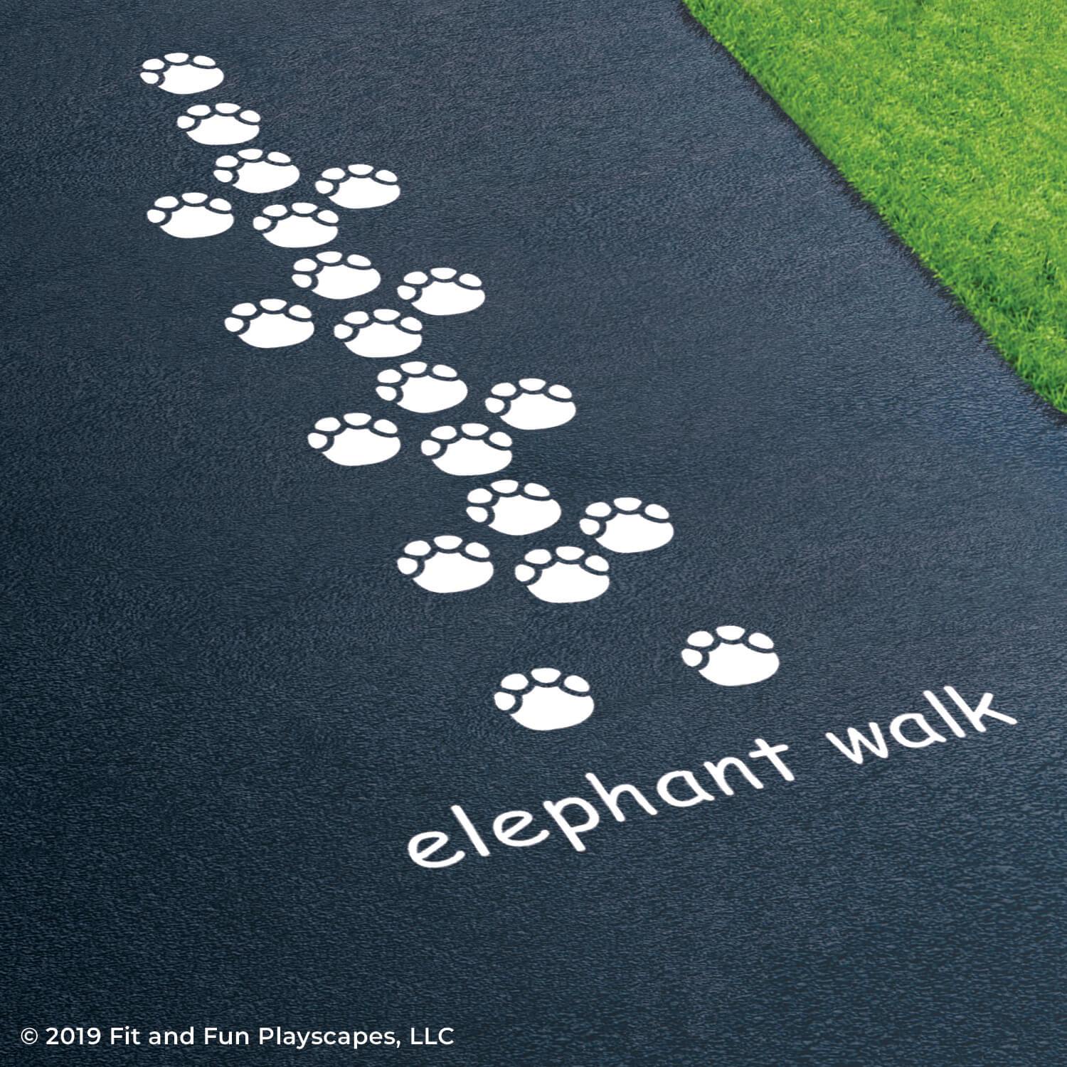 Elephant Walk Reusable Stencil