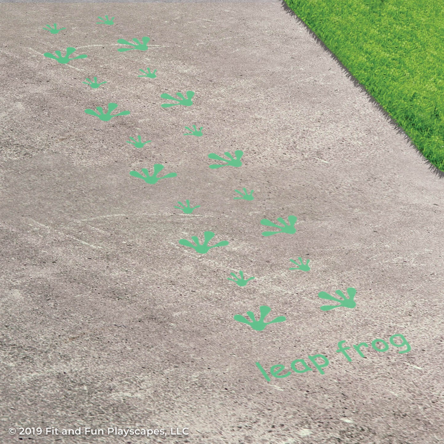 Nature Motor Sensory Path Reusable Playground Stencil Package