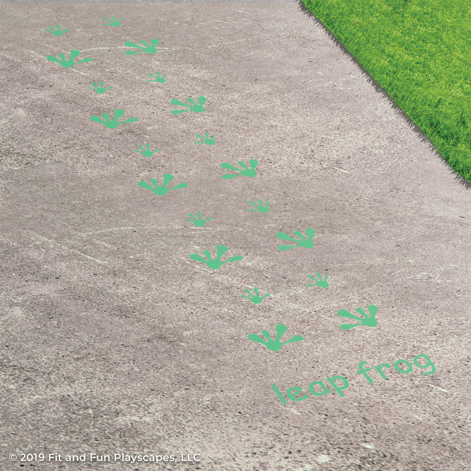 Nature Motor Sensory Path Reusable Playground Stencil Package