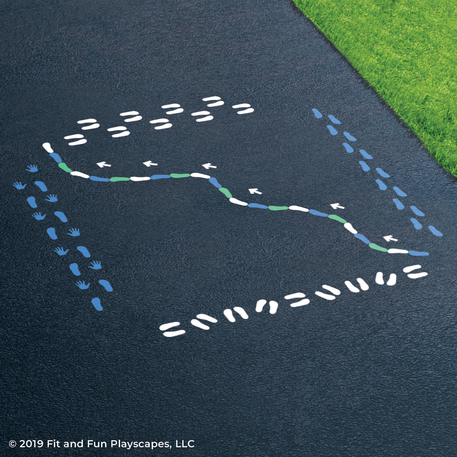 Nature Motor Sensory Path Reusable Playground Stencil Package