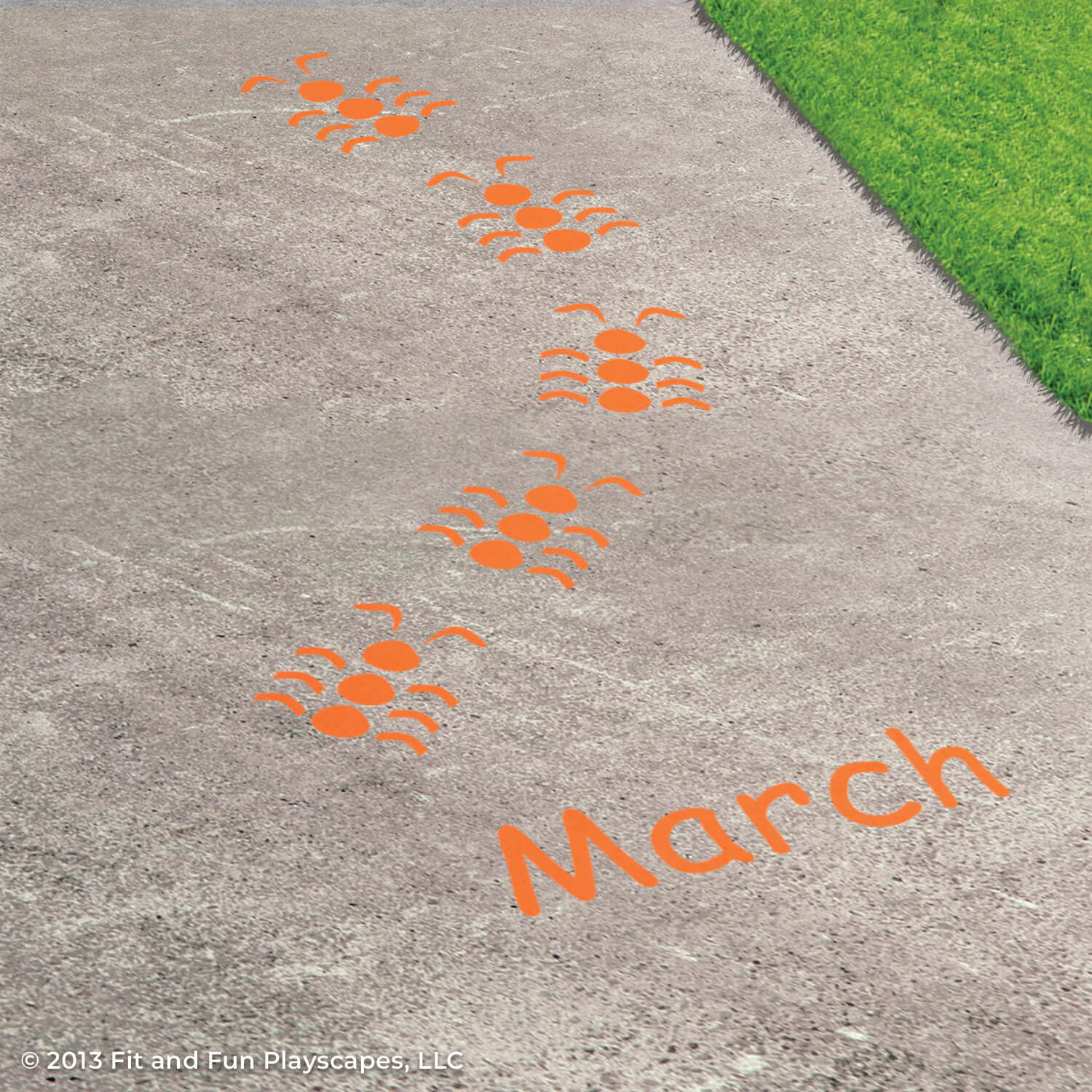 Nature Motor Sensory Path Reusable Playground Stencil Package