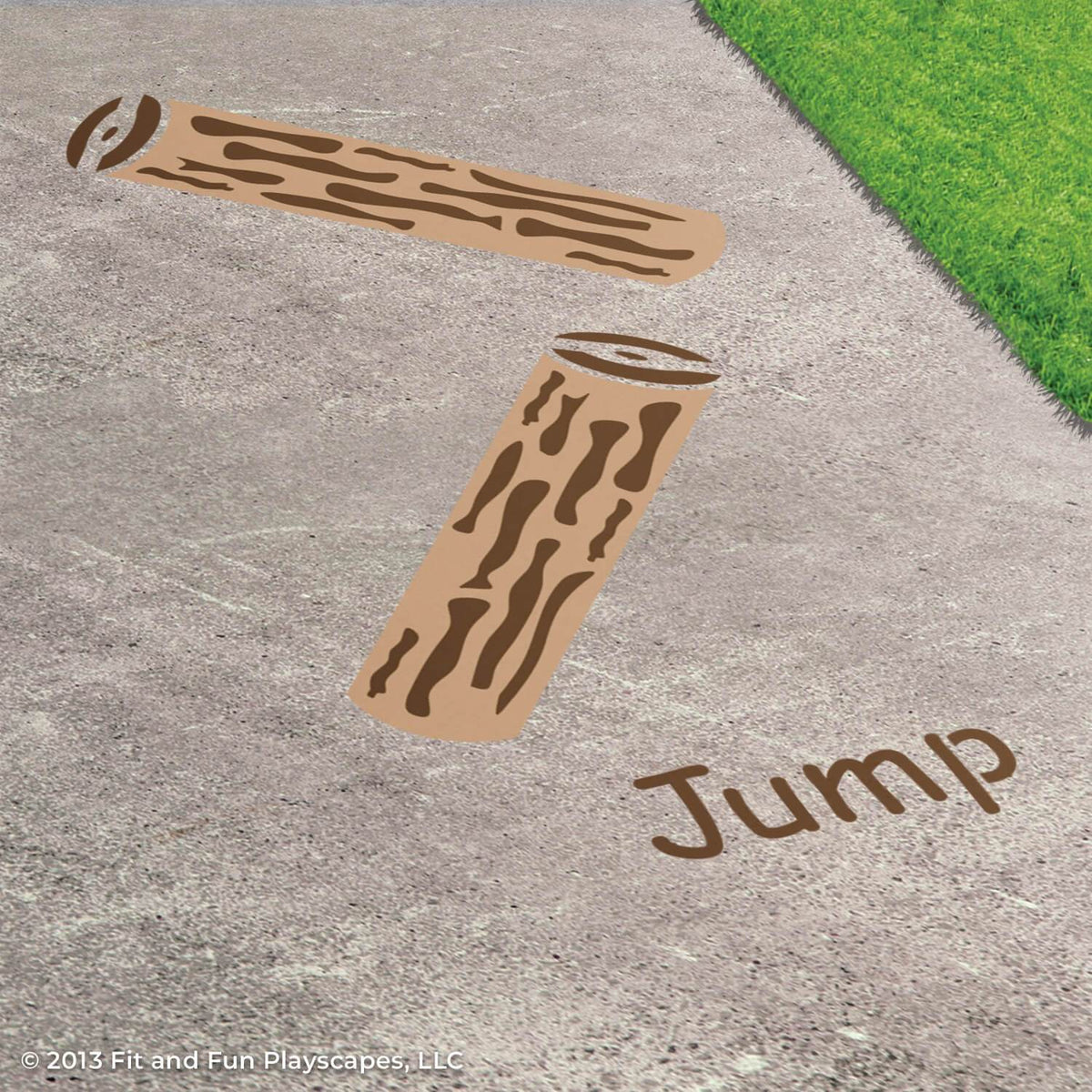 Jump Rope Logs Jump Logs® Reusable Stencil – Fit and Fun Playscapes LLC