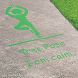 Tree Pose Reusable Playground Stencil