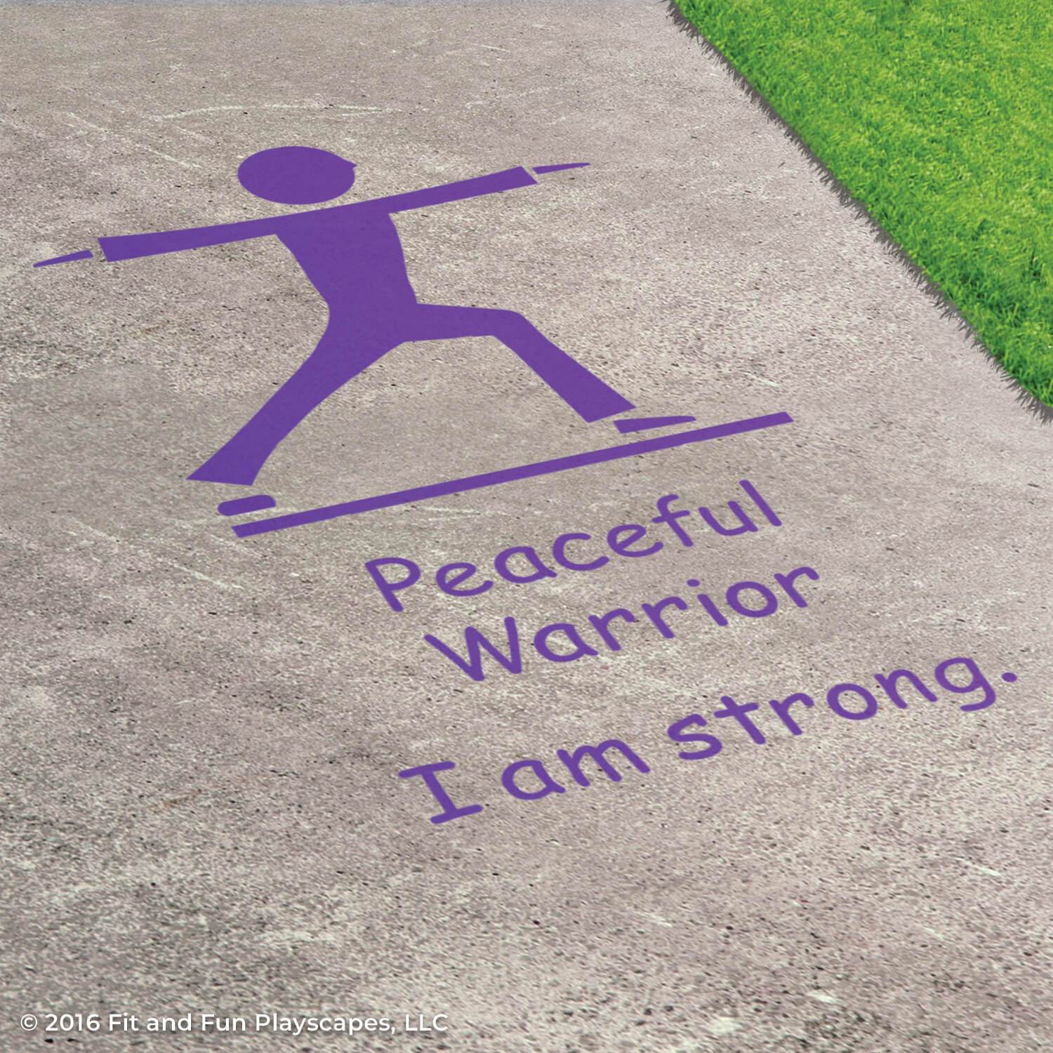 Peaceful Warrior Reusable Stencil