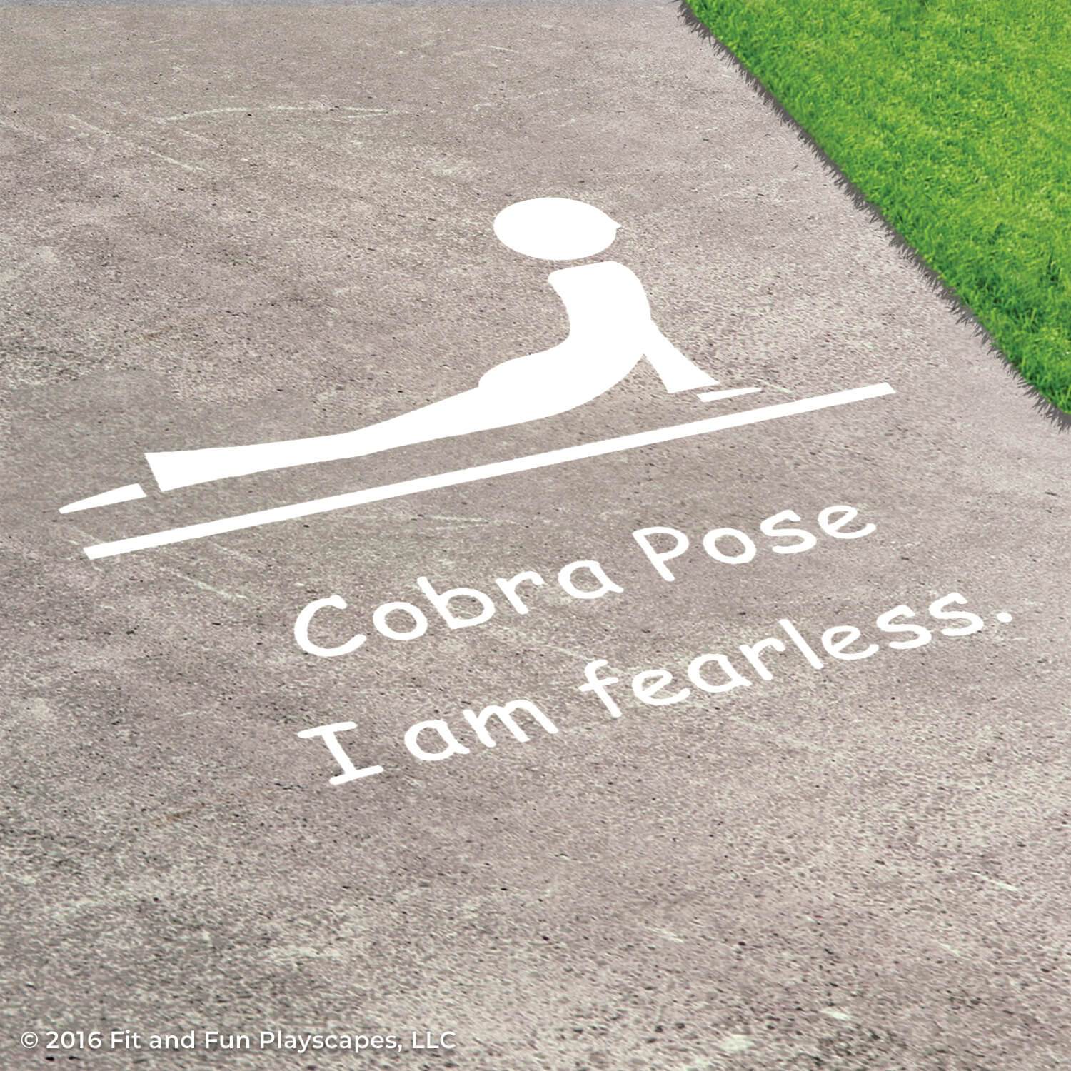 Cobra Pose Reusable Stencil