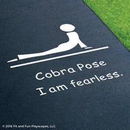 Cobra Pose Reusable Playground Stencil