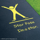 Star Pose Reusable Playground Stencil
