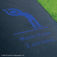 Moon Pose Reusable Playground Stencil