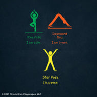 Wellness Stations Reusable Playground Stencil Package