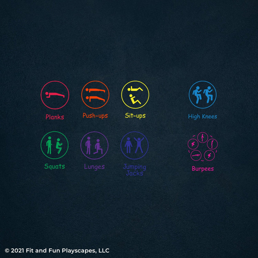 Wellness Stations Reusable Playground Stencil Package