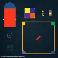 Recess Classics Reusable Playground Stencil Package